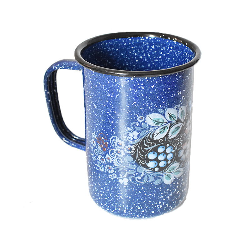 303dc flared rim kiʻekiʻe kiʻekiʻe enamel mug