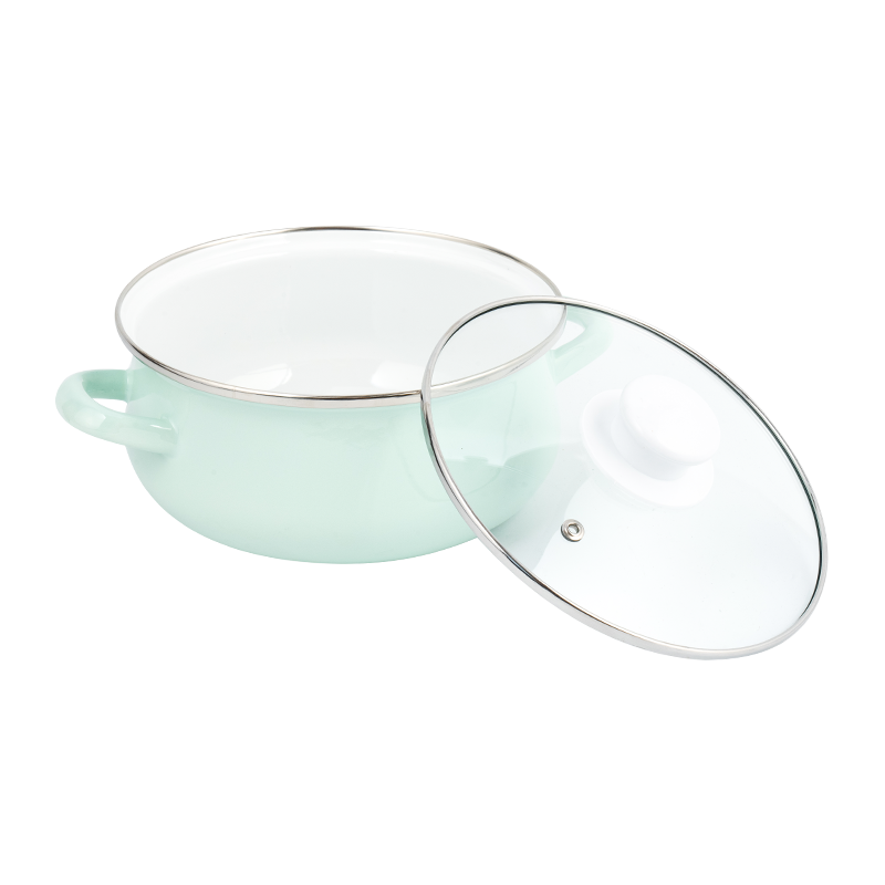 673D-5 kāleka kāleka hōʻailona enamel stockpot