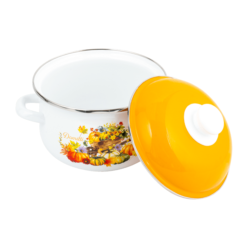 806D-5ʻO ka ceel stielless steel rimspot simmer enamel pot