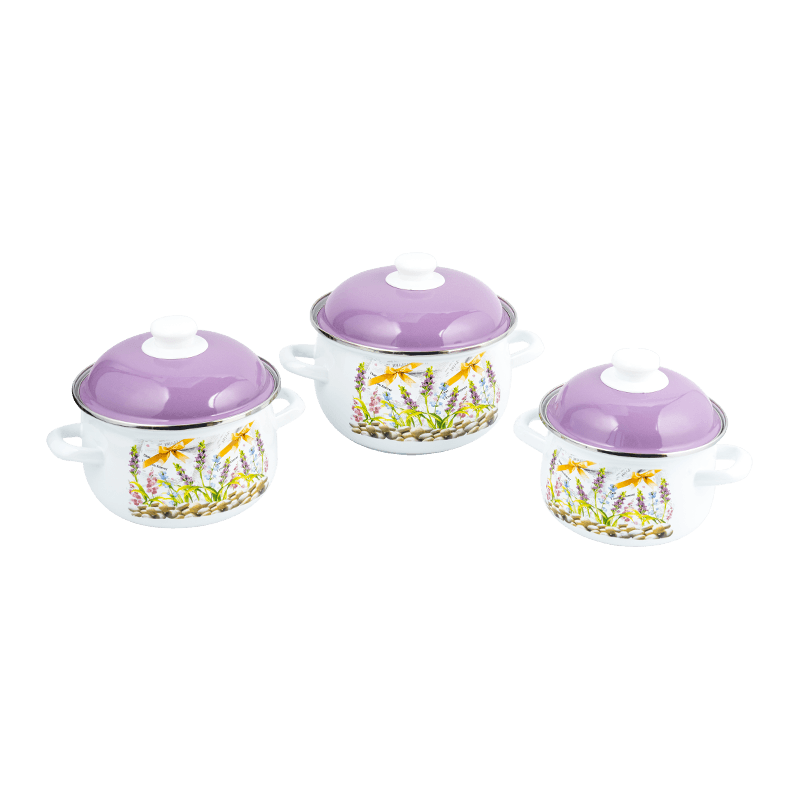 806D-5ʻO ka ceel stielless steel rimspot simmer enamel pot