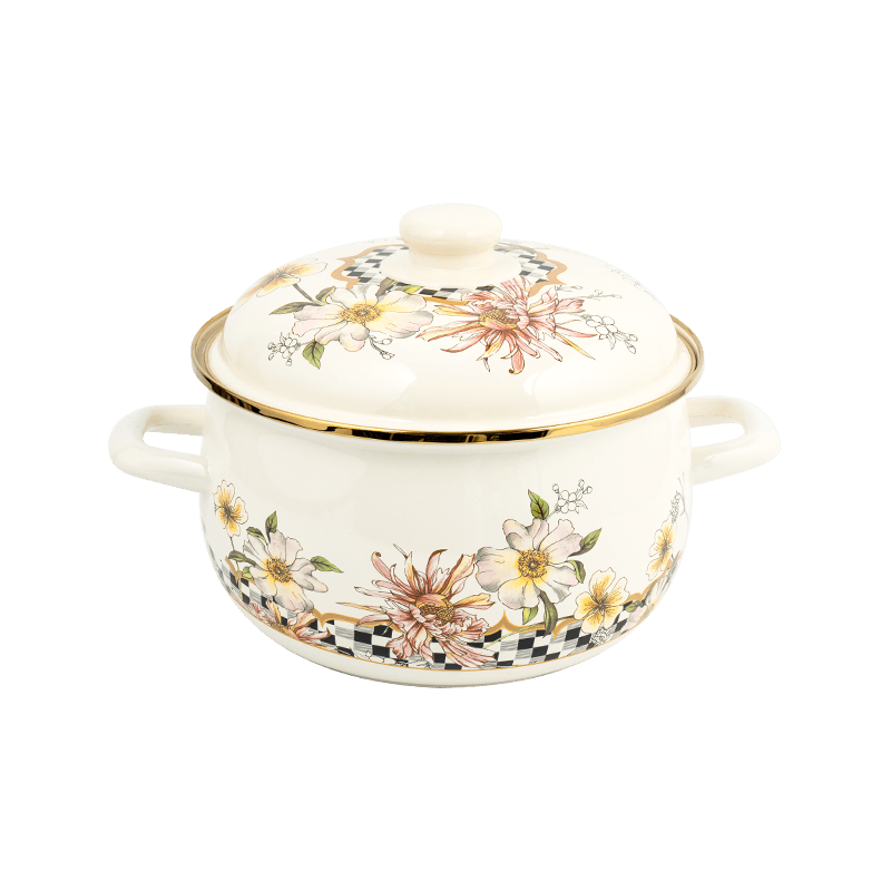 806D-5ʻO ka ceel stielless steel rimspot simmer enamel pot