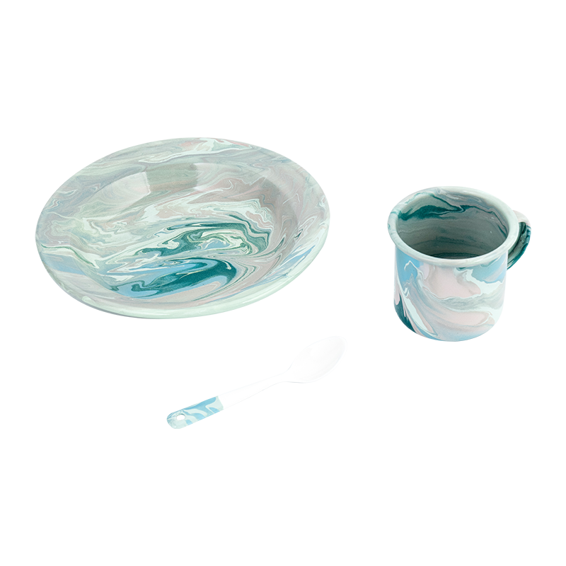 ʻO Europa E Europeca Floral Enamel Tapopt