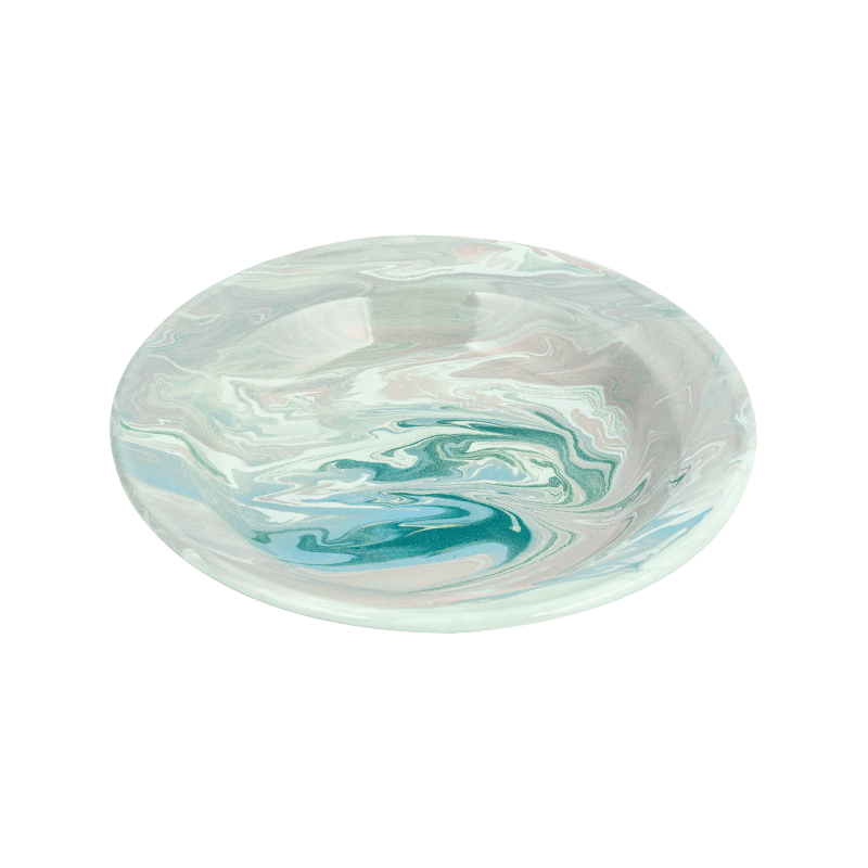 Enamel flared rim plate