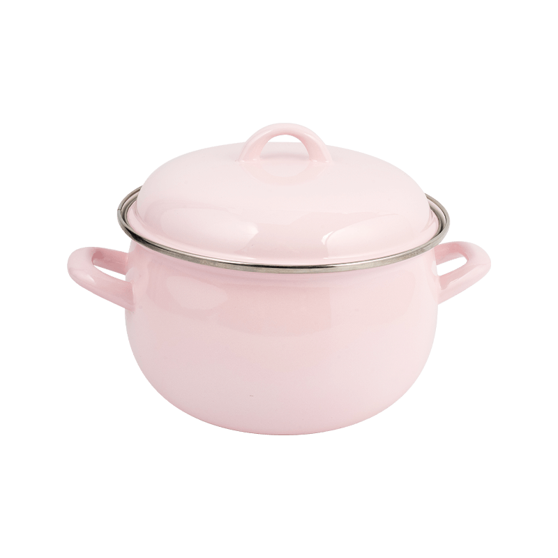 806D-5ʻO ka ceel stielless steel rimspot simmer enamel pot