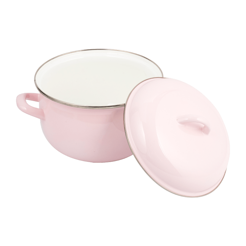 806D-5ʻO ka ceel stielless steel rimspot simmer enamel pot