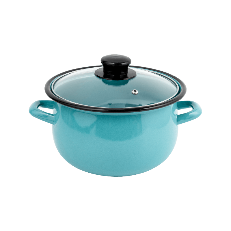 806D-5ʻO ka ceel stielless steel rimspot simmer enamel pot