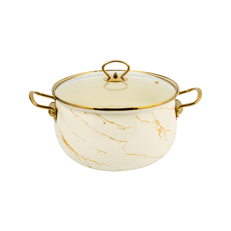 806D-5ʻO ka ceel stielless steel rimspot simmer enamel pot